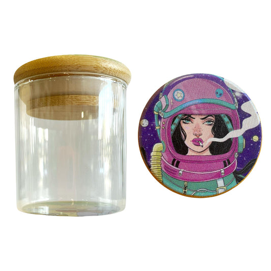 Envase de vidrio Astronaut Stoner Girl